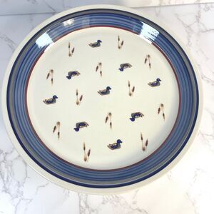 Epoch American Decoy Mallard Plate, Vintage Stoneware Lodge Decor